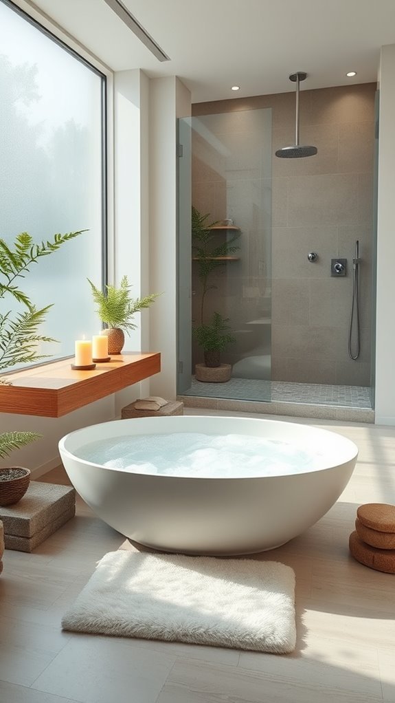 serene spa like bathroom retreat
