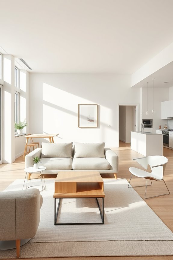 serene uncluttered minimalist design