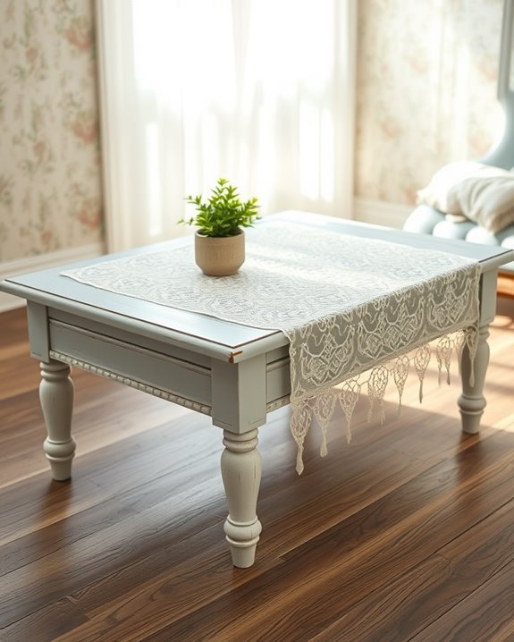 shabby chic coffee table makeover