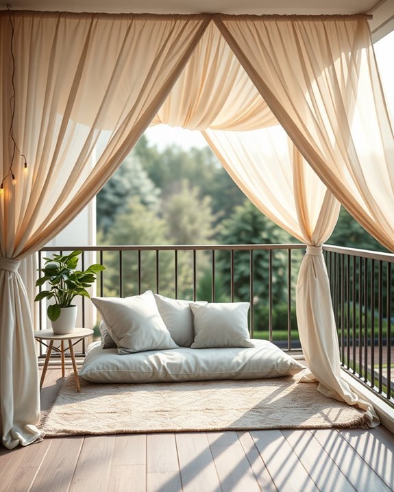 shaded balcony retreat ideas