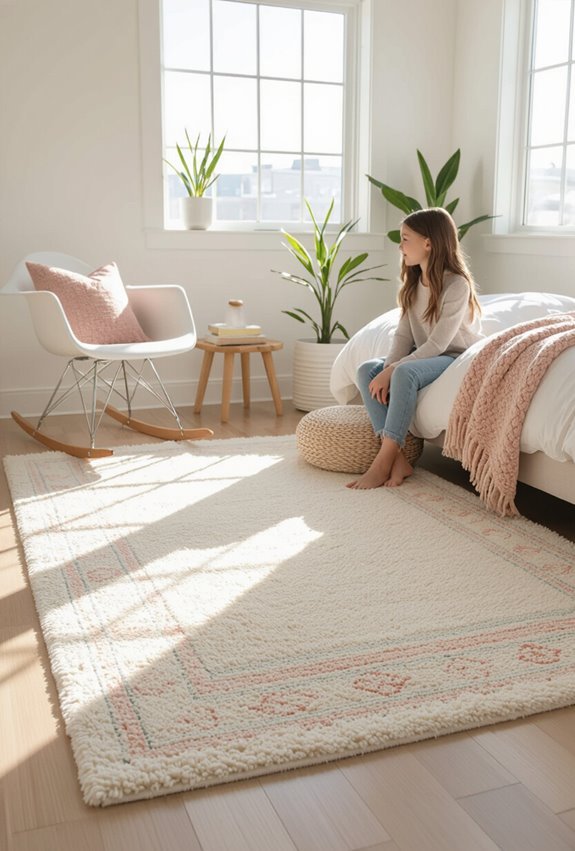 shaggy runner or kilim