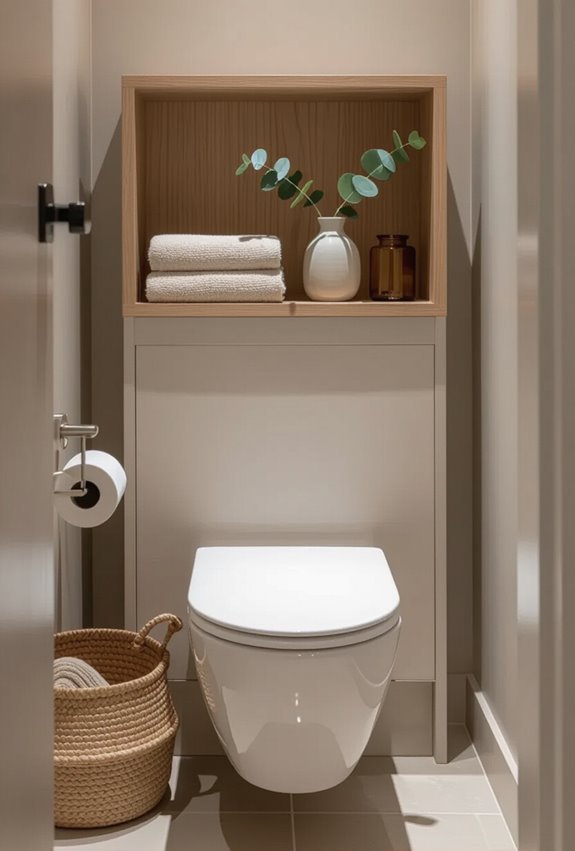 shallow ledge cabinet storage