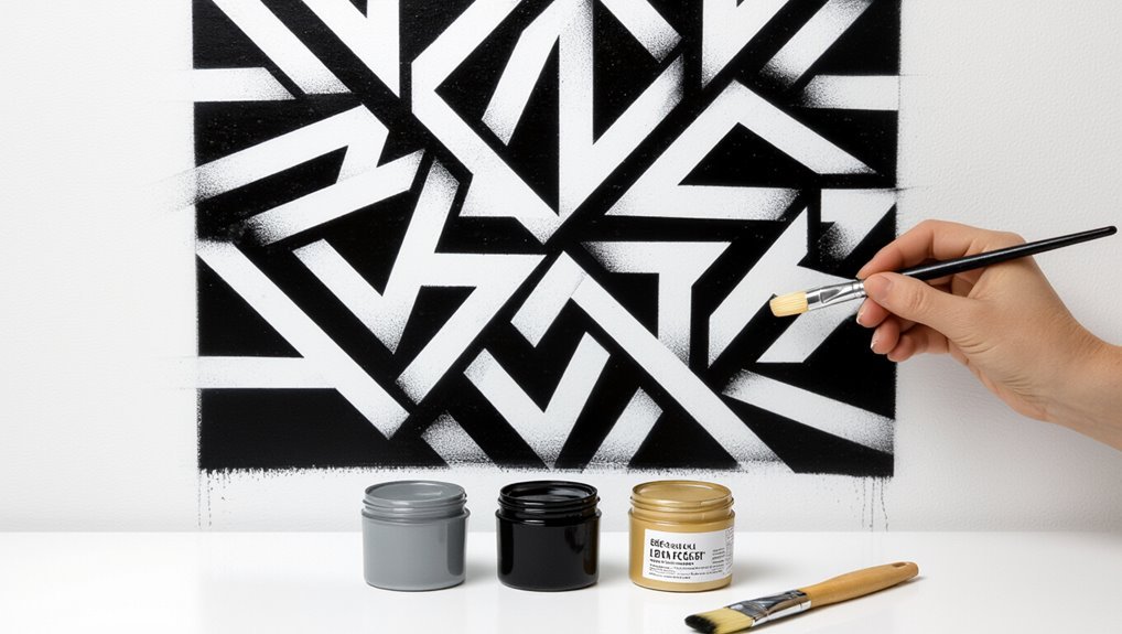 sharp stencil edges achieved