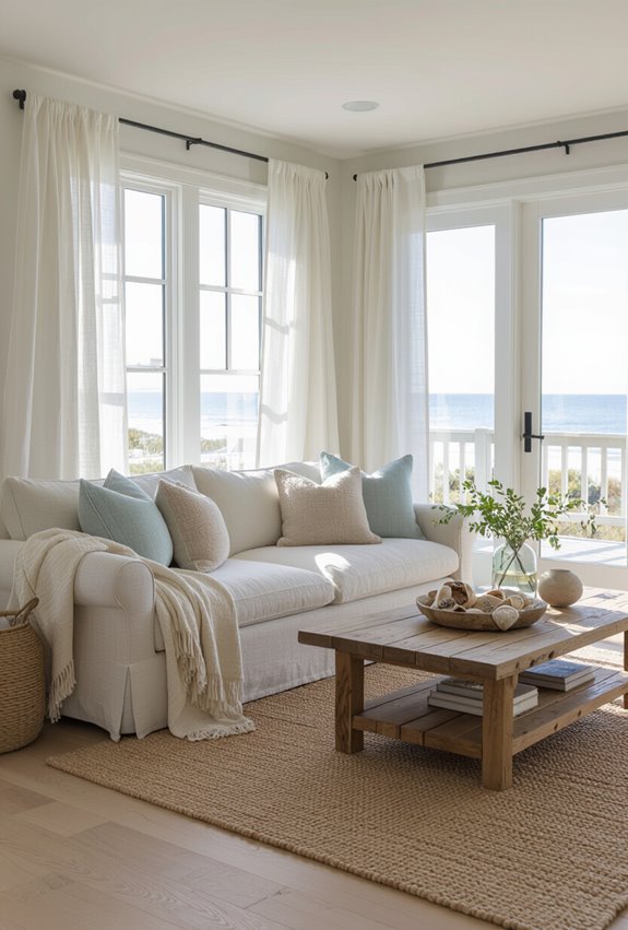 sheer curtains for breezy ambiance