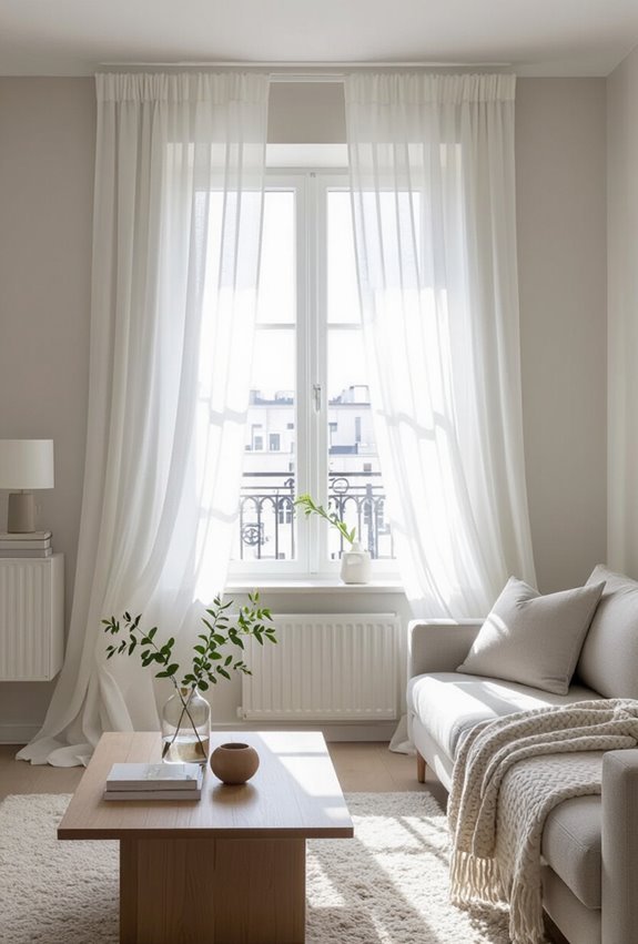 sheer curtains with privacy liners