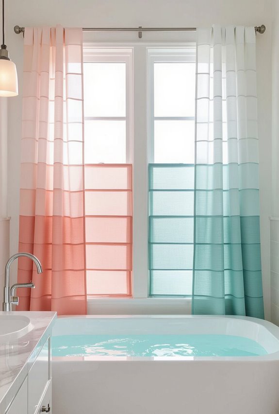 sheer patterned washable layered shades