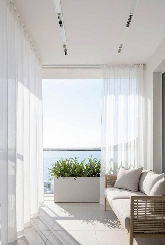 sheer tassel trimmed airy drapes