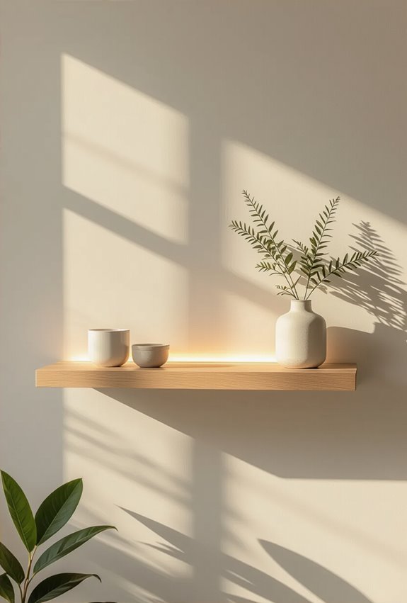 shelf backlit halo silhouettes