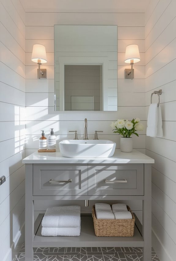 shiplap beadboard playful wallpaper