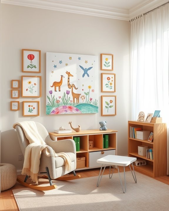 showcase child s artwork creatively