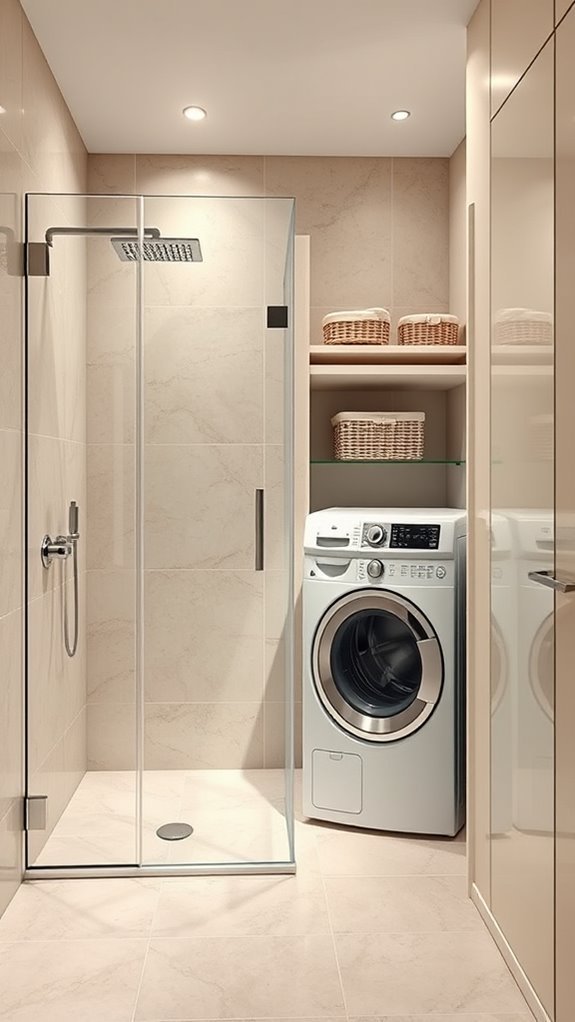 Maximize Space: 30 Bathroom-Laundry Combo Ideas