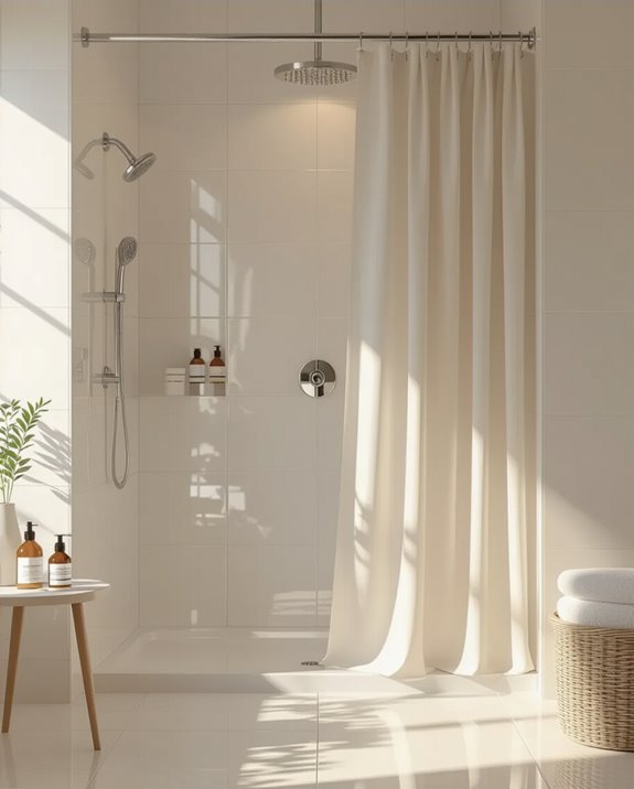 shower curtains enhance space