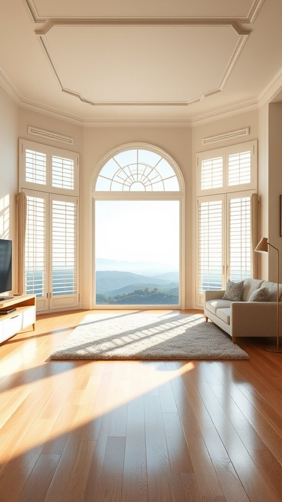 shuttered windows enhance style