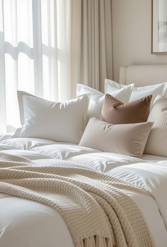 silk covered cooling plush bedding