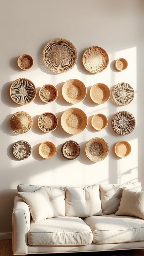 simple basket arrangement display