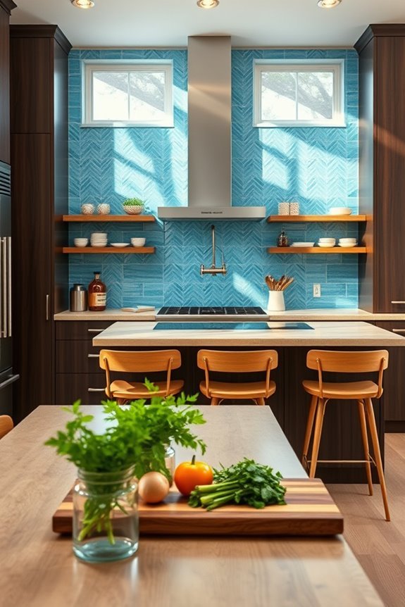 sky blue espresso contrast