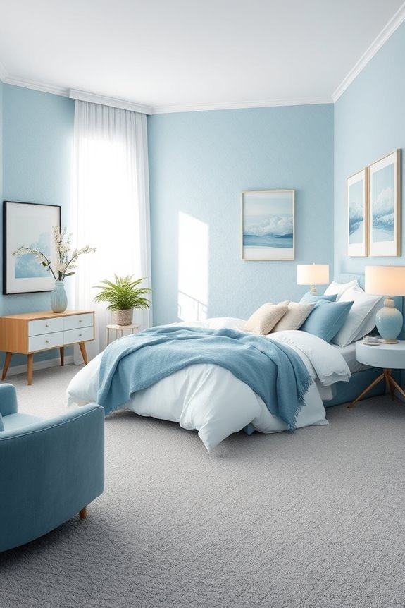 sky blue relaxation retreat