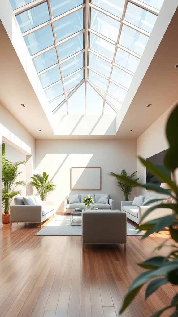 skylights enhance natural illumination