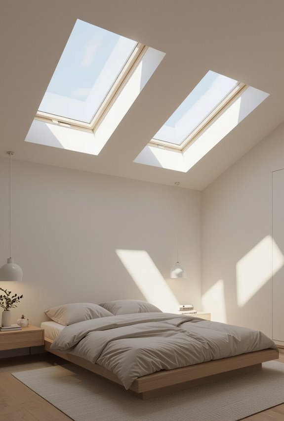 skylights expand ceiling light