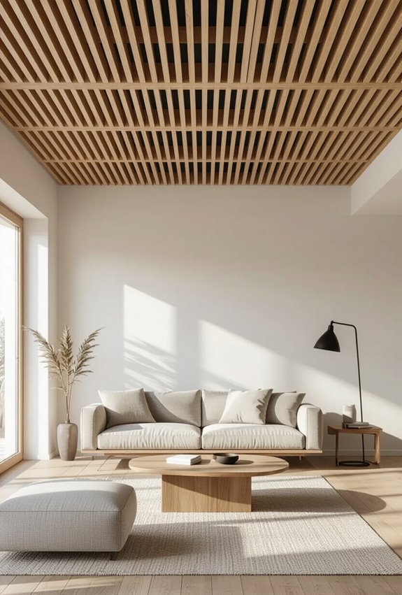 sleek acoustic wood slats