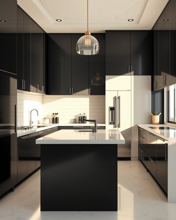 sleek cabinets modern elegance