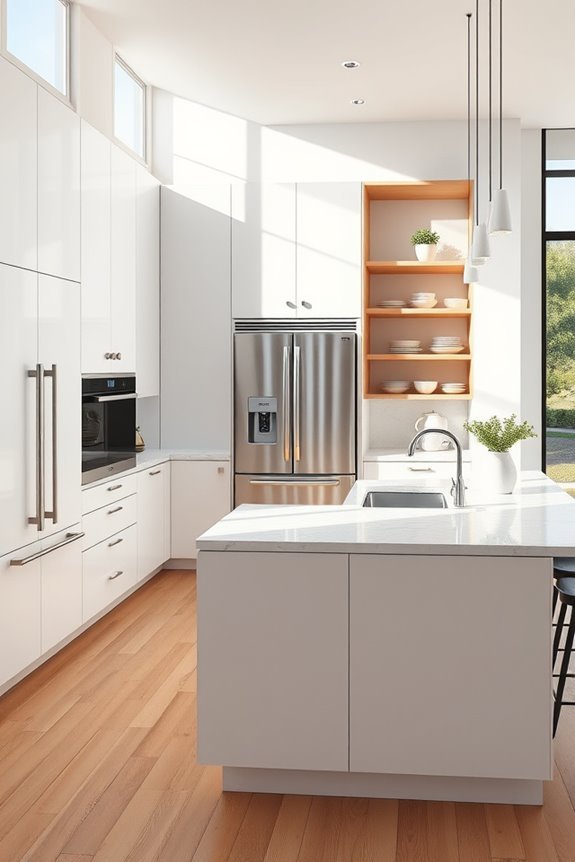 sleek contemporary cabinet designs