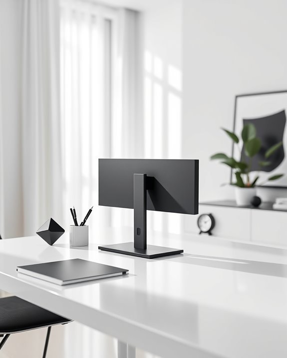 sleek ergonomic monitor stands