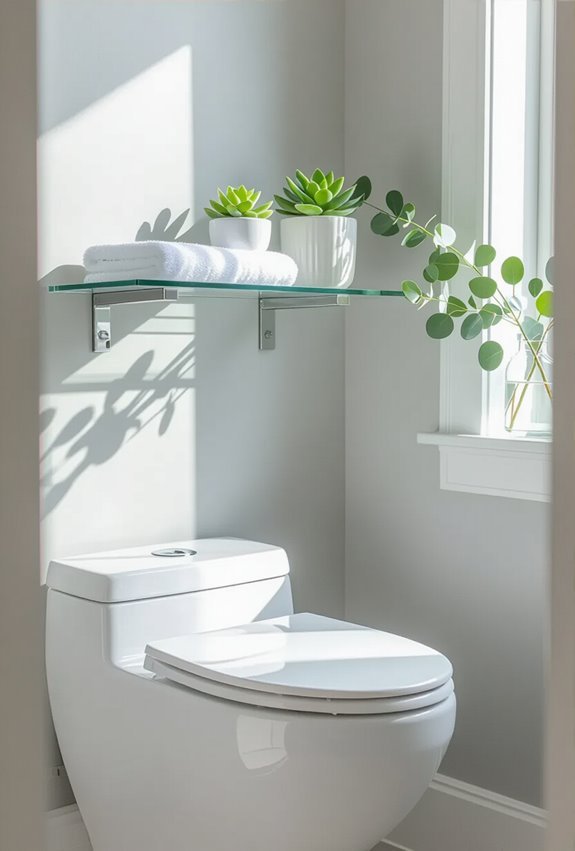 sleek etched beveled glass