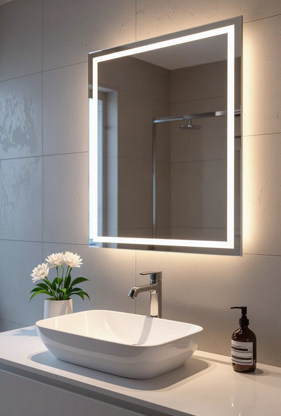 sleek frameless floating illusion