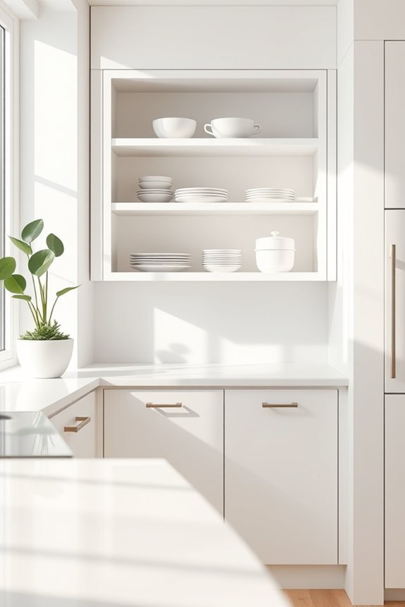 sleek functional corner storage