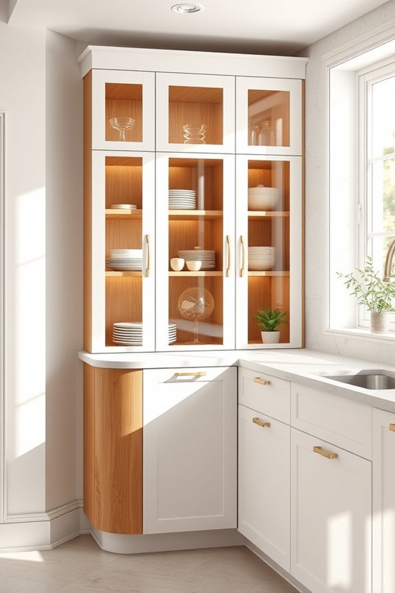 sleek functional kitchen storage