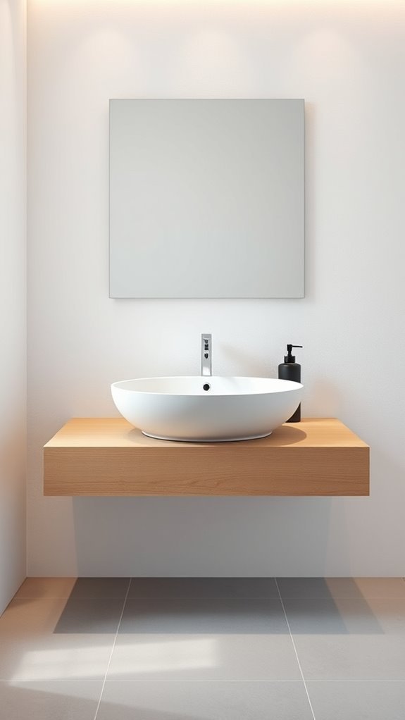 sleek geometric minimalist basin sinks