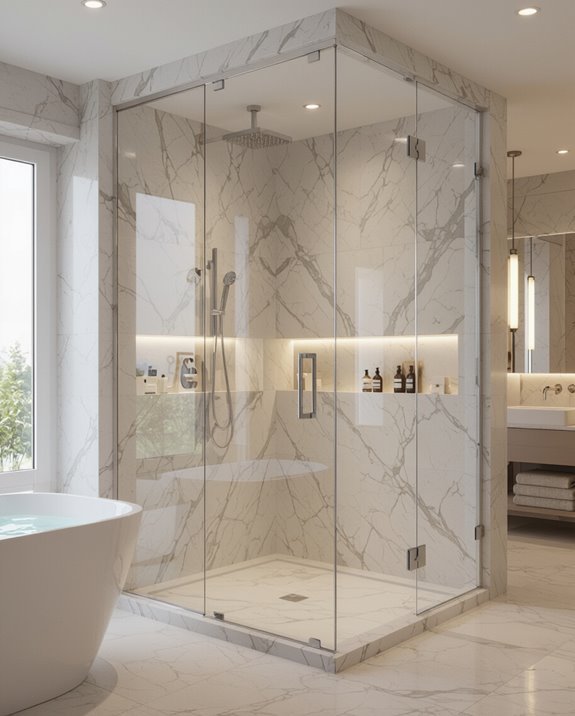 sleek glass enclosure benefits