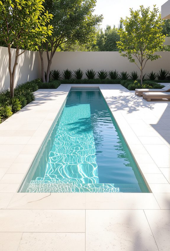 sleek lap pool fitness