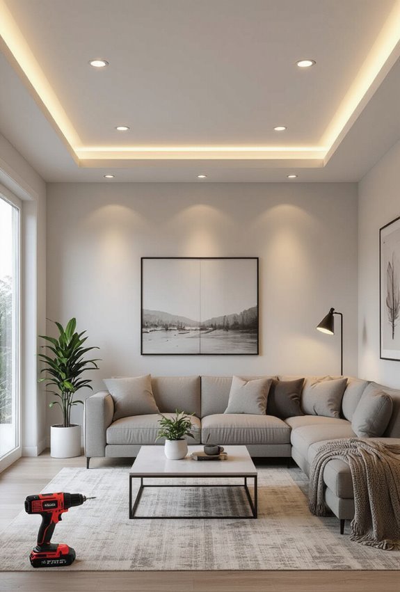 sleek led recessed ceiling lighting