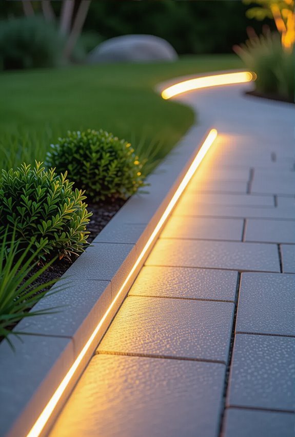 sleek low glare pathway illumination