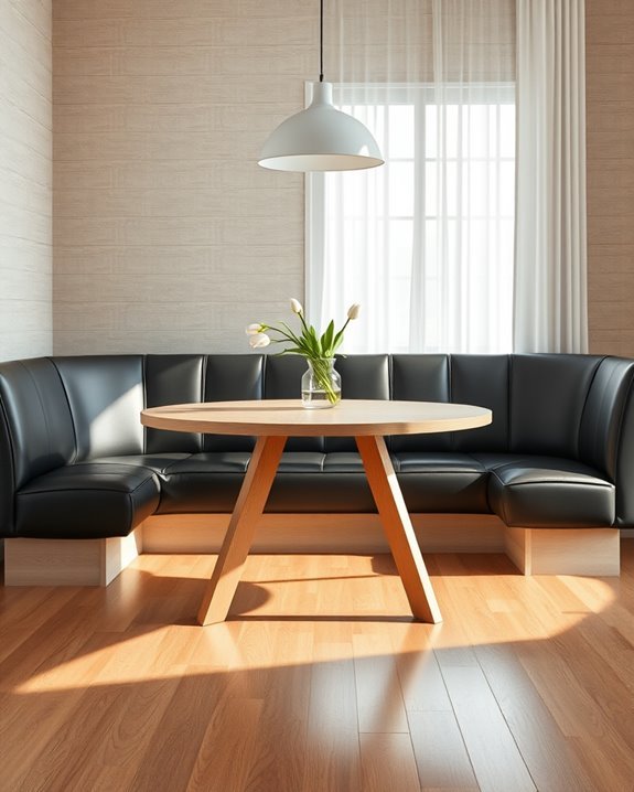 sleek luxury leather seating