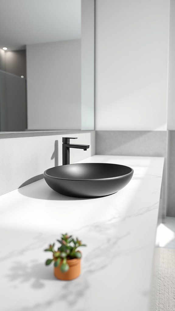 sleek matte black elegance