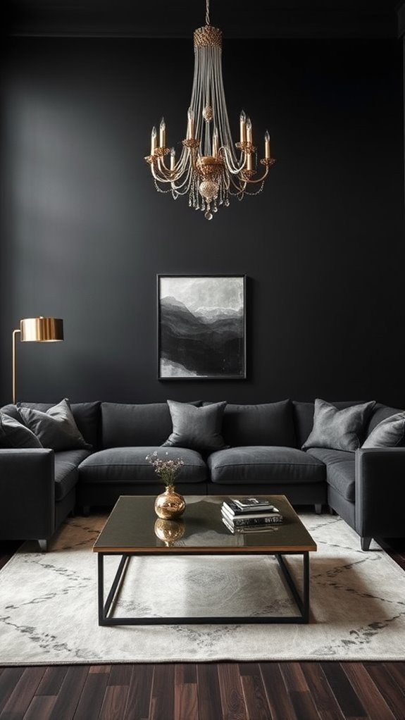 sleek matte black finish