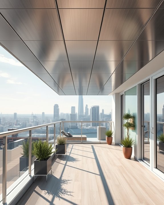 sleek metal panels enhance aesthetics