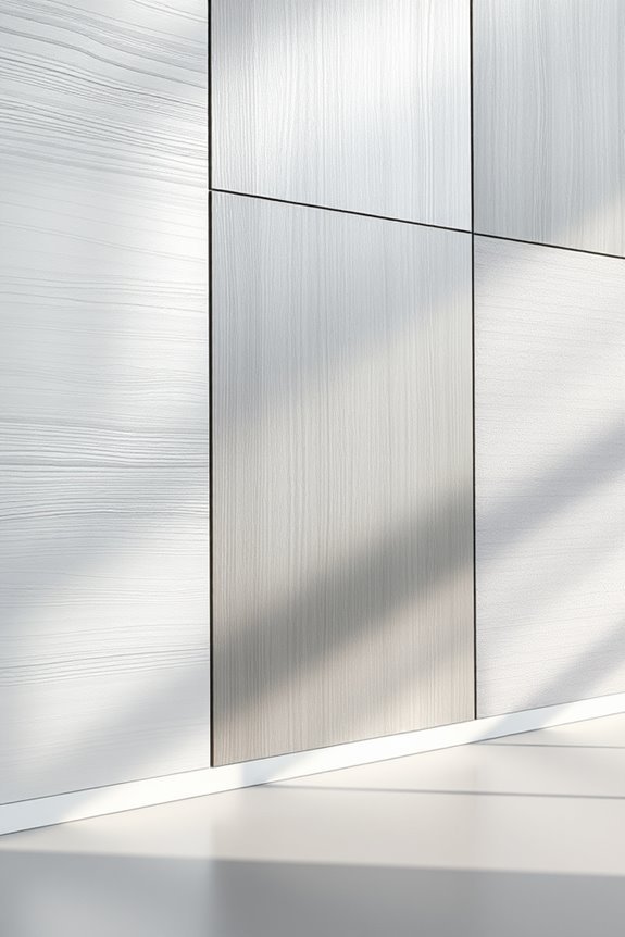 sleek metallic panel elegance