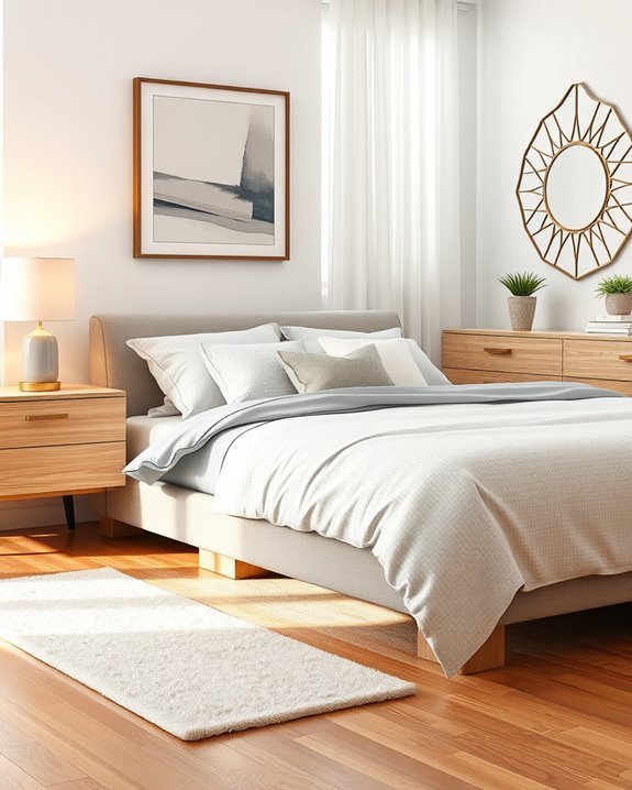 sleek minimalist bedroom design