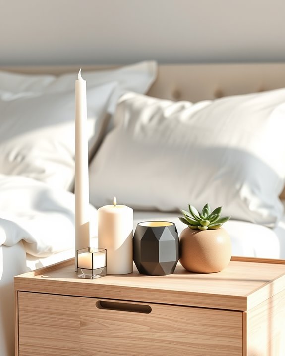 sleek minimalist candle aesthetics