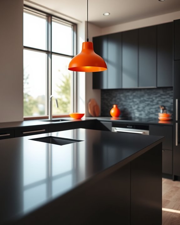 sleek minimalist color contrast