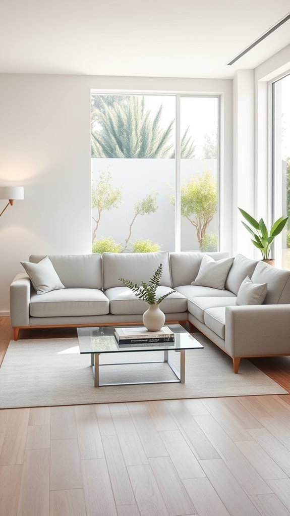 sleek minimalist sofa design