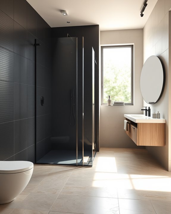 sleek modern glass enclosures