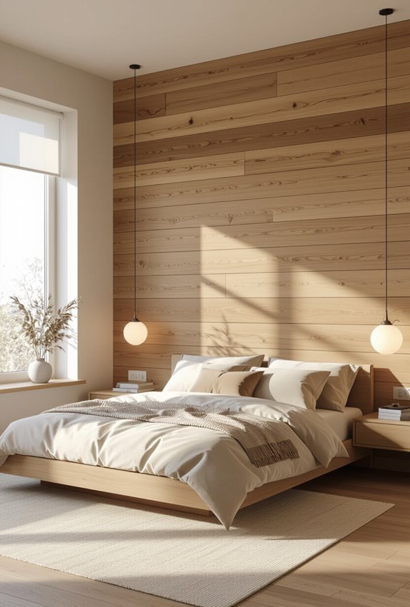 sleek modern horizontal plank