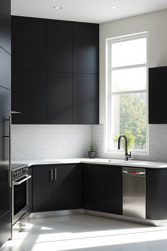 sleek modern kitchen design