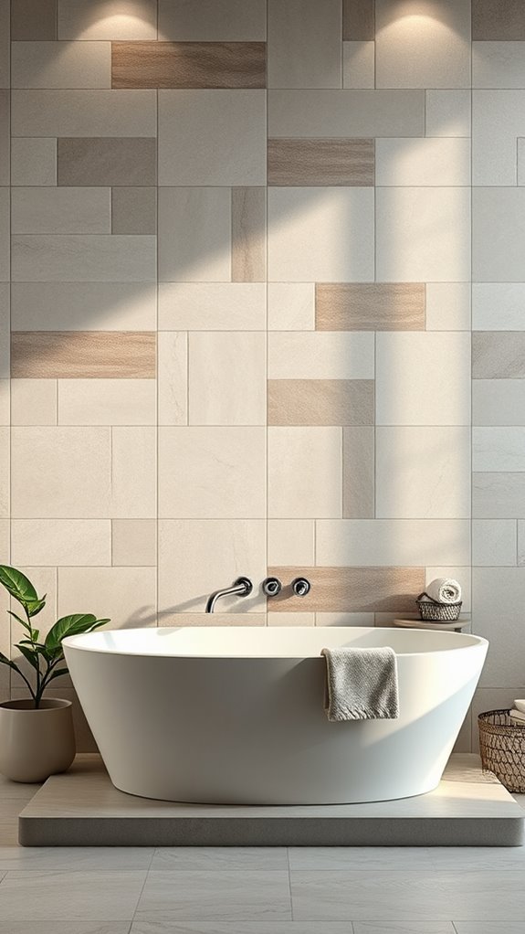 sleek modern matte tiles
