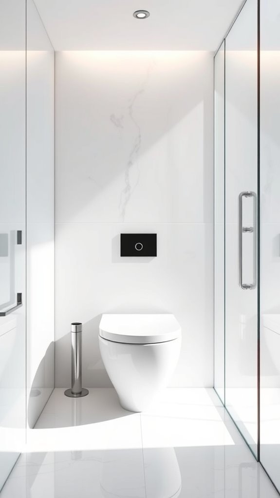 sleek modern space saving toilets